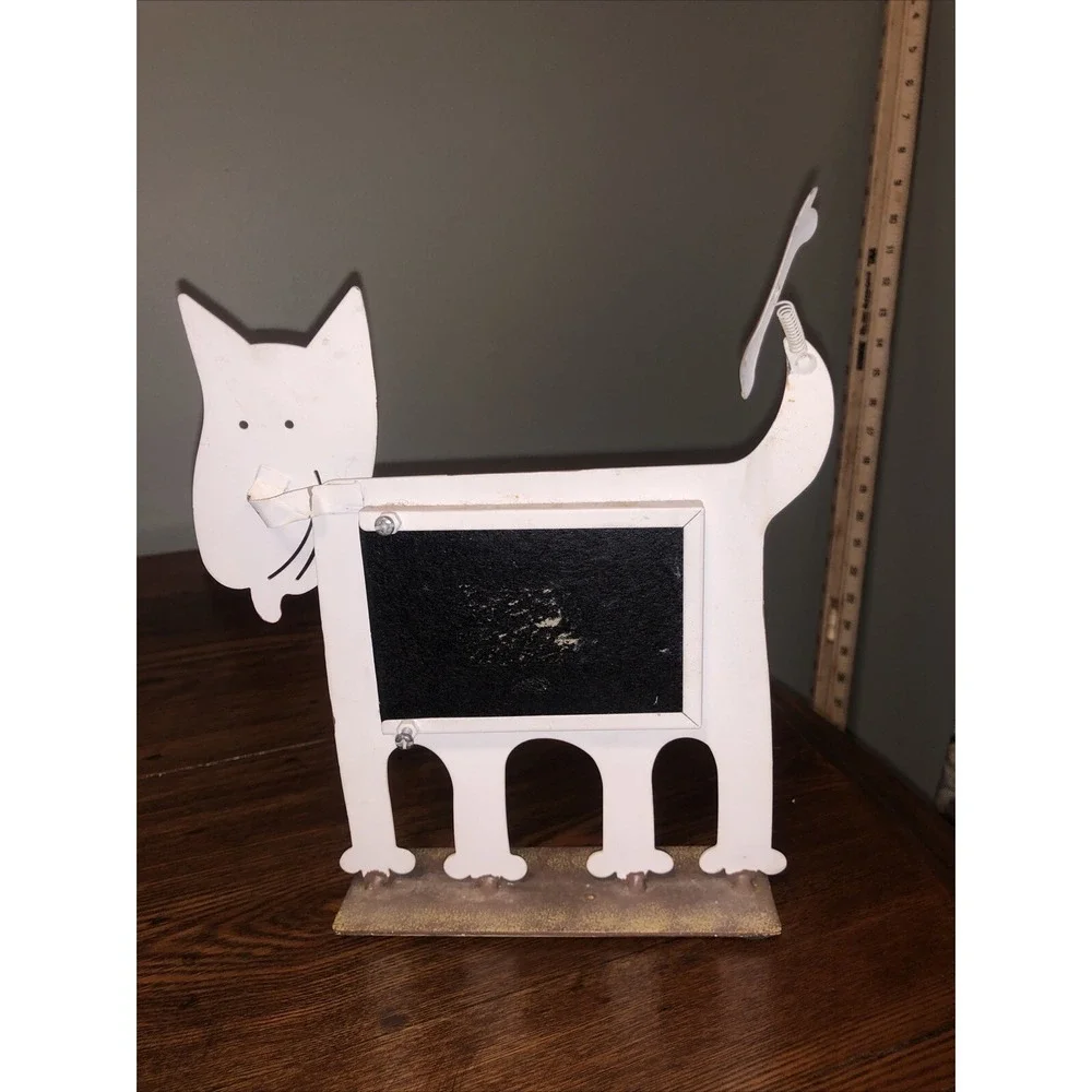 Dog  Photo Frame with 3D Bone  7 X 7 1/2 Frame 2 1/4 X 3 Photo Tongue Wag